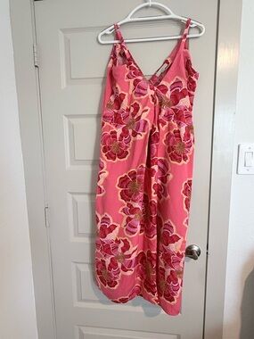LOFT Pink Floral Sundress
